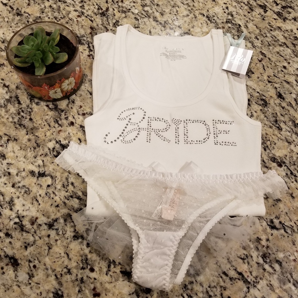 Victoria Secret Bride tank and underwear💗